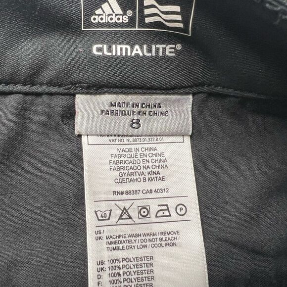 Adidas Climalite‎ Black Golf Shorts 8 Excellent Condition - Picture 4 of 4